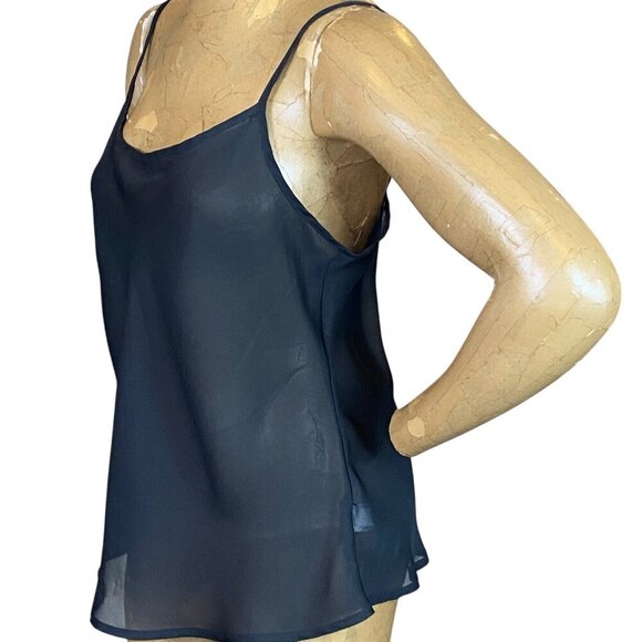 APT.9 Sheer Black Cami/Camisole Top Sz M #292M - Picture 5 of 9